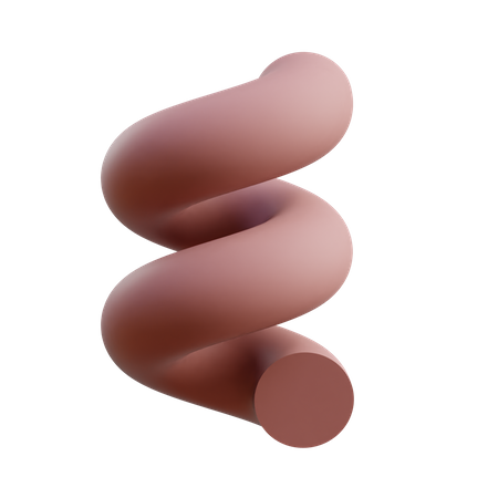 Single twirl  3D Icon