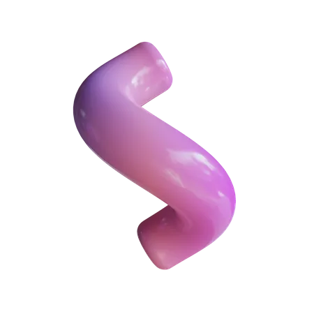 Single twirl  3D Icon