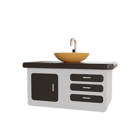 Sink  3D Illustration