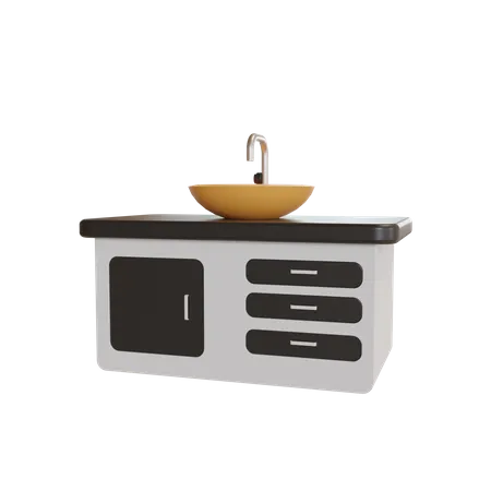 Sink  3D Illustration