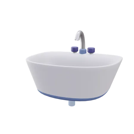 Sink Bathroom 3 D Illustration 3D Icon