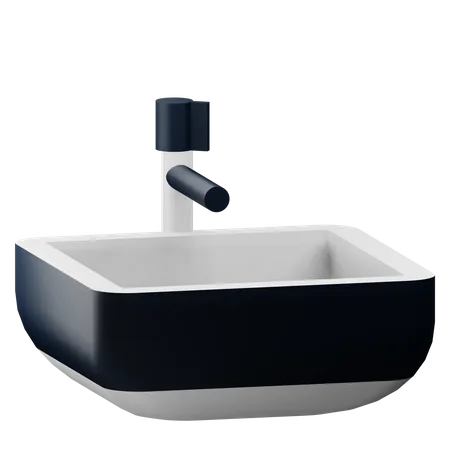 3 D Sink Illustration With Transparent Background 3D Icon