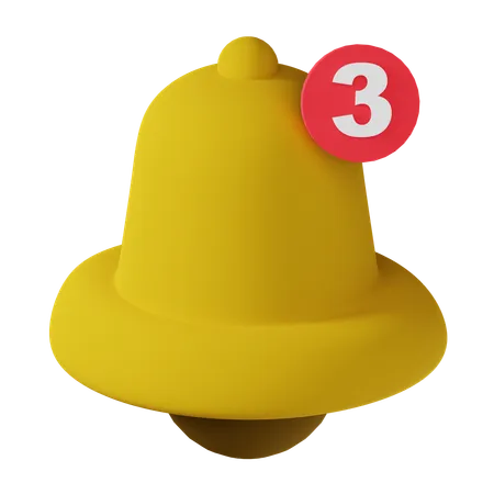 Sino de notificação  3D Icon