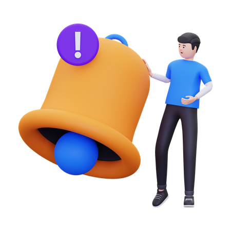 Sino de notificação  3D Illustration