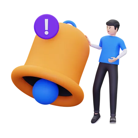 Sino de notificação  3D Illustration