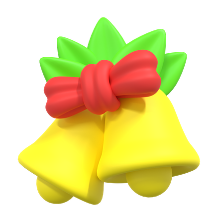 Sinos de natal  3D Illustration