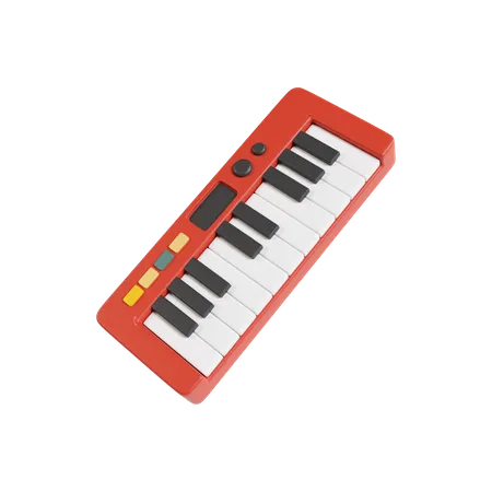 Sintetizador de teclado  3D Icon