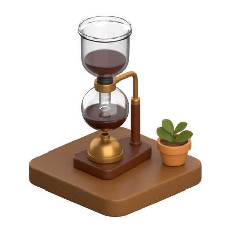 Siphon à café  3D Icon