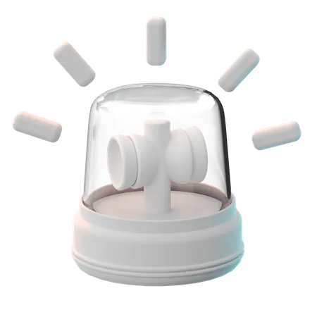 Siren Light  3D Icon