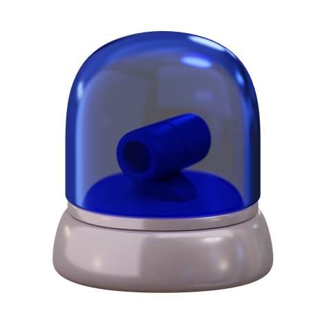 Sirena de policia  3D Icon