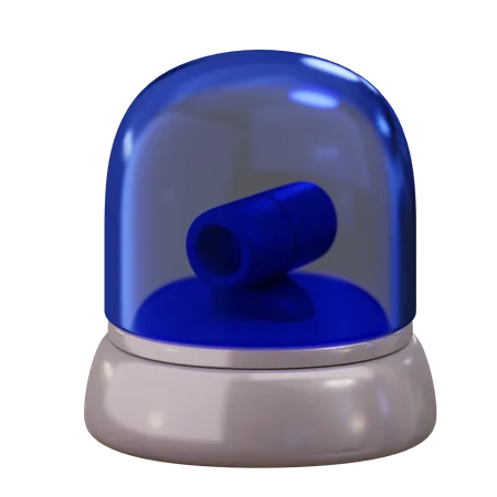 Sirena de policia  3D Icon