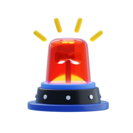 Sirene de police  3D Icon