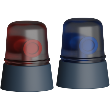 Sirene de police  3D Icon