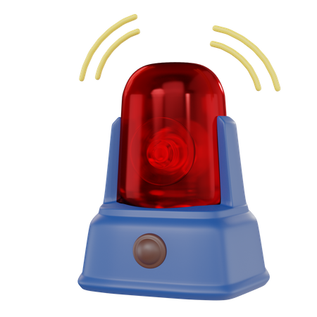 Sirene de police  3D Icon