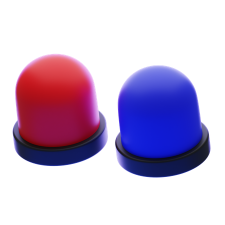 Sirene de police  3D Icon