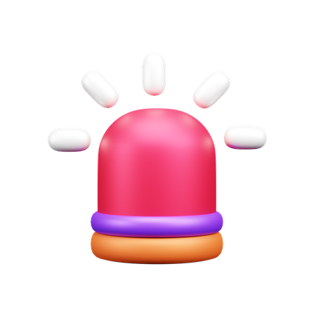 Sirene de police  3D Icon