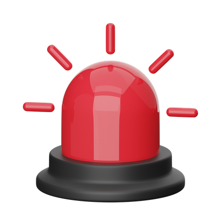 Sirène de police  3D Icon