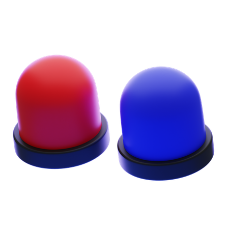 Sirene de polícia  3D Icon