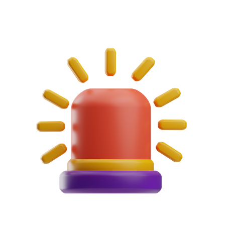 Sirène d'urgence  3D Icon