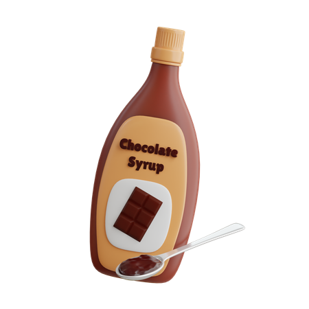 Sirop au chocolat  3D Icon