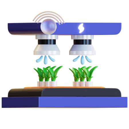 Sistema de Agricultura Inteligente  3D Icon