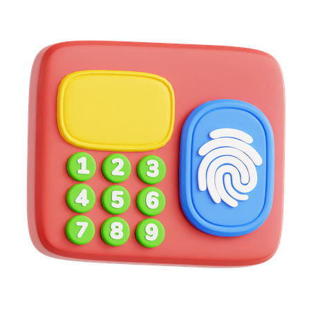 Sistema de control de acceso  3D Icon
