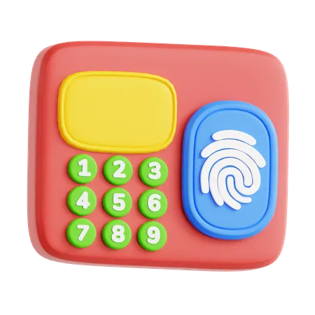 Sistema de control de acceso  3D Icon