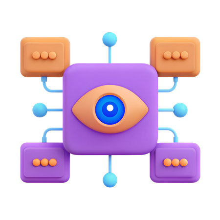 Sistema de detecção de intrusão  3D Icon