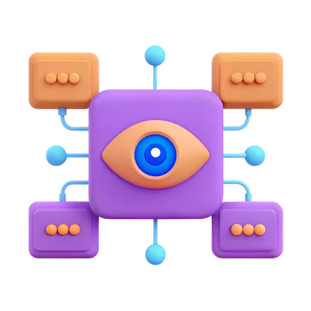 Sistema de detecção de intrusão  3D Icon