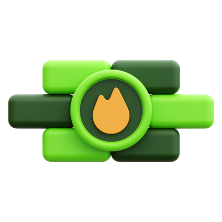 Sistema de firewall  3D Icon