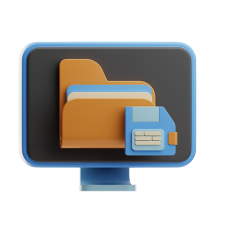Sistema de gerenciamento de arquivos  3D Icon