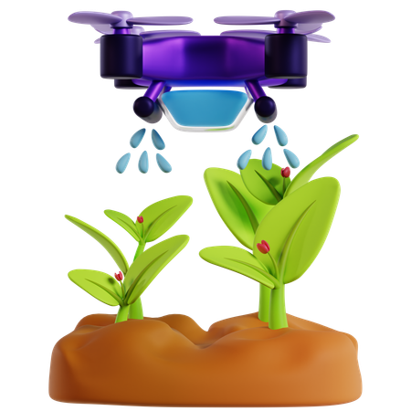 Sistema de irrigação por drone  3D Icon