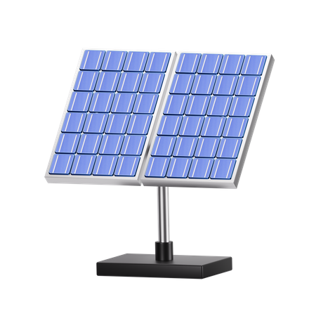 Sistema de painel solar  3D Icon