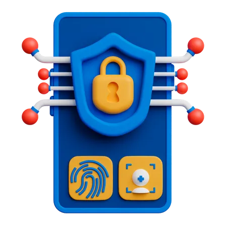 Sistema de segurança  3D Icon