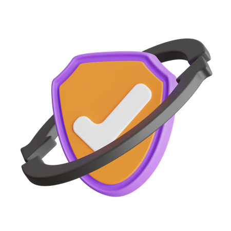 Sistema de seguridad  3D Icon