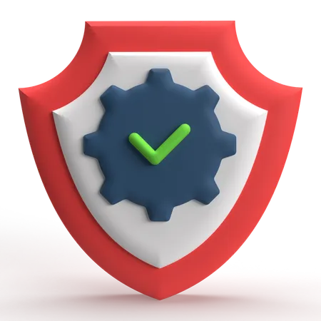 Sistema de seguridad  3D Icon