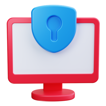 Sistema de seguridad  3D Icon