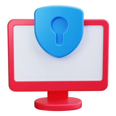 Sistema de seguridad  3D Icon