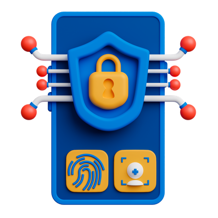 Sistema de seguridad  3D Icon