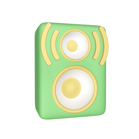 Sistema de som  3D Icon