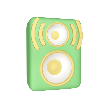 Sistema de som  3D Icon