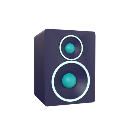 Sistema de som  3D Icon