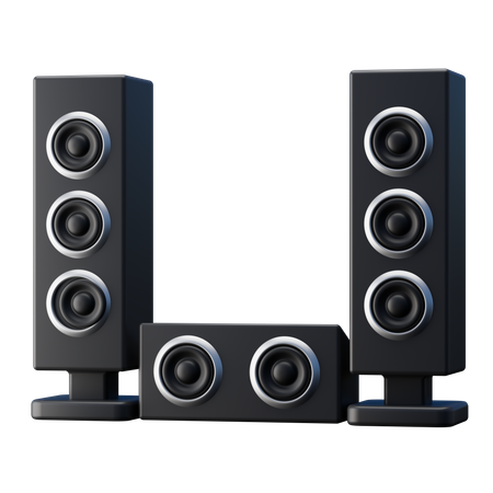 Sistema de som de home theater  3D Icon