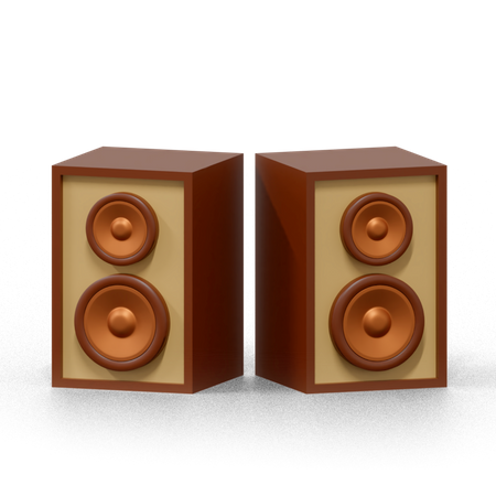 Sistema de sonido  3D Icon