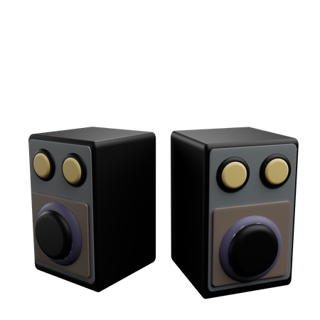 Sistema de sonido  3D Icon