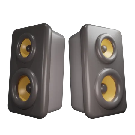 Sistema de sonido  3D Icon