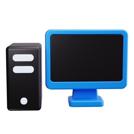 Sistema informático  3D Icon