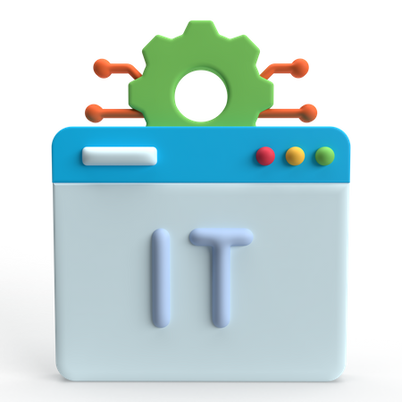 Sistema de TI  3D Icon