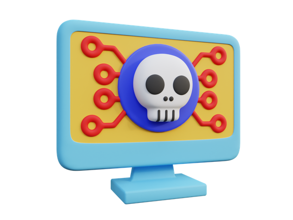 Sistema pirateado  3D Icon