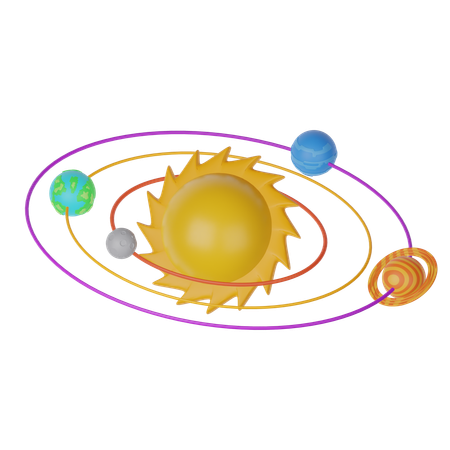 Sistema solar  3D Icon